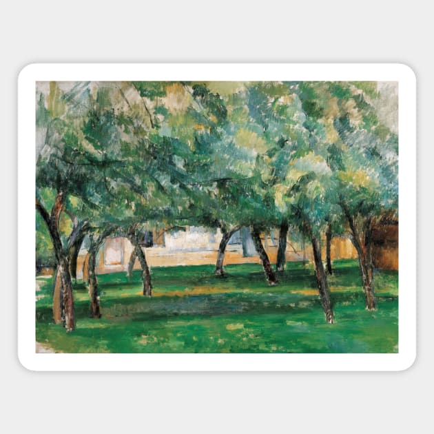 Farm in Normandy by Paul Cezanne Magnet by Classic Art Stall